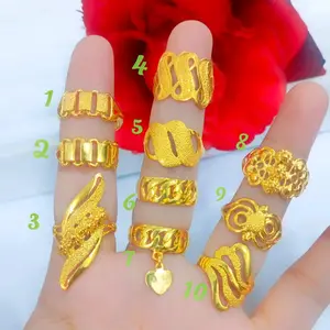 Cincin tempahan kristal 24karat