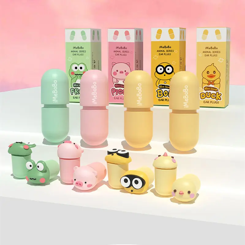 1 Pair Cartoon Anime Earplugs Anti-noise Anti Snoring Sleep Aid Traveling Ear Plugs Sleeping Ear Plug Rebound Earplug Ears Care