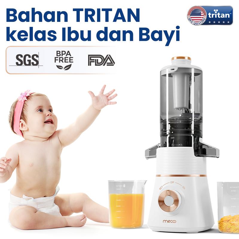Mecoo Aesthetic Slow Juicer Extra Big Mouth Pengektrak Buah 5