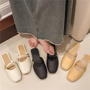 Sandal Wanita/Jelly/ Sandal Karet Jelly Wanita/Wedges/Slop/Sandal Slop Wanita/Sandal Kekinian/Flatshoes Wanita HZ-TX04 Sendal Selop