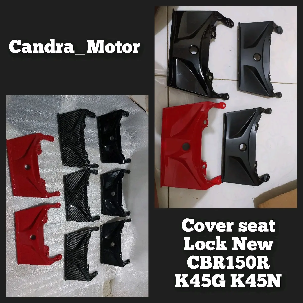 Cover Seat Lock CBR150R K45G K45N Asli - Bahan Fiberglass Berkualitas - Motorcycle