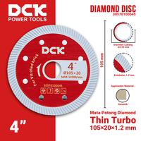Gambar DCK Diamond Saw Blade 4 Inci / Mata Potong Diamond Turbo (Keramik), Granit, Marmer, Universal 105, 112, 115 mm dari DCK Power Tools Indonesia Kota Administrasi Jakarta Barat 3 Tokopedia