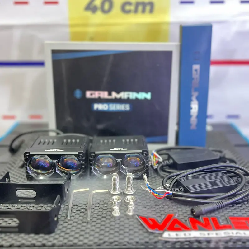 MINI LASER 2 MATA GALMAN PRO SERIES HARGA SEPASANG LAMPU SOROT KABUT 100 WATT 3