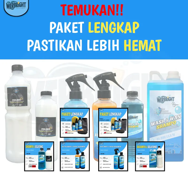 Konsentrat Semir | Werbright Autoclean Semir Ban Dashboard Body doff 100 ml Car 6