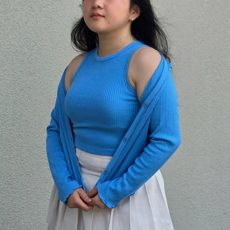 Lexy Fashion - Ruka Knit Cardigan Outer Wanita Korea Jepang Kardigan Rajut Korean Style Cardi Top Tangan Panjang atasan 4