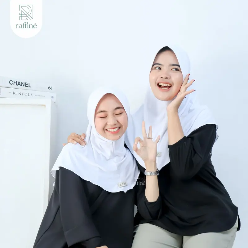 Hijab Bergo Daily Azizah Size S Kerudung Hamidah Wanita Muslim By raffine 0
