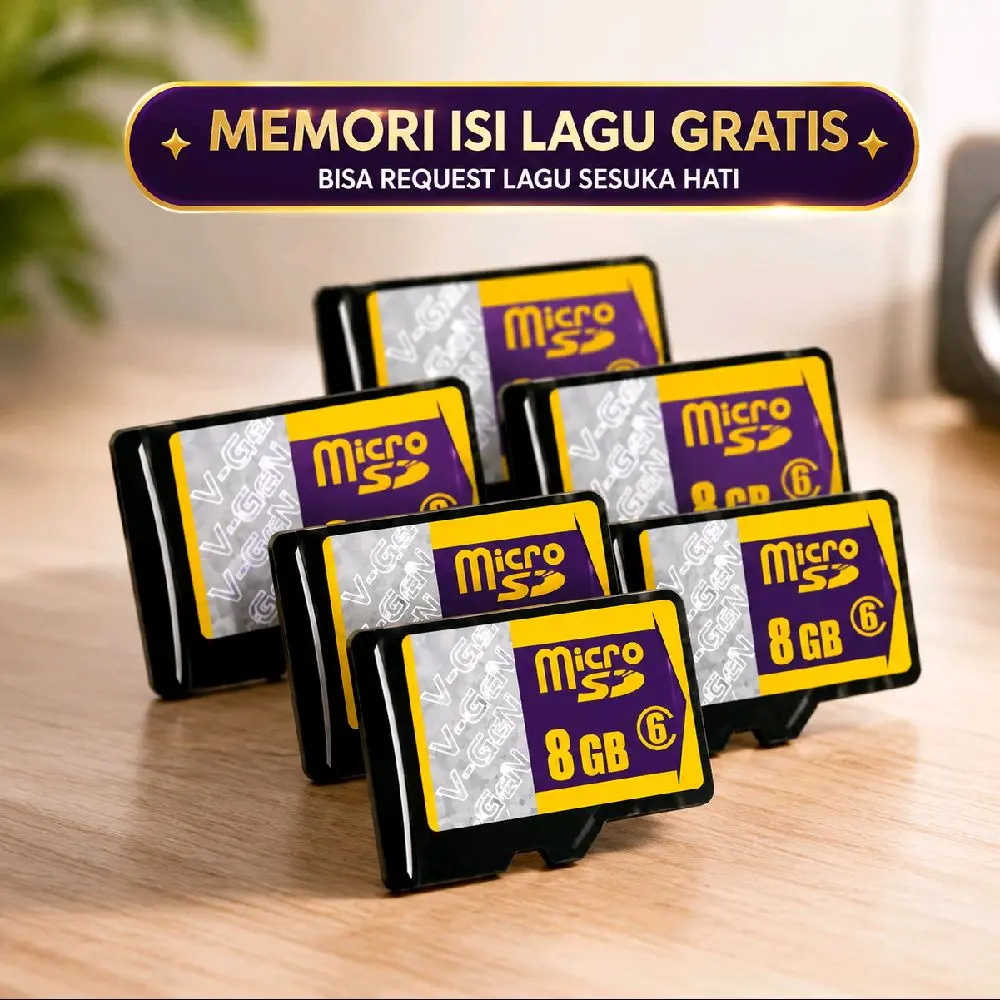 Micro SD 8GB Class 6 - Memori Isi Lagu Gratis Bisa Request Lagu Sesuai Hati