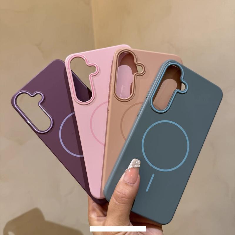  Ốp Điện Thoại Thích Hợp Cho Samsung A56 A06 A36 A26 A15 A25 A35 A55 A05S A04 A34 A12 M32 F06 A33 5G A04S Ốp Cứng Lì Có Từ Tính Thiết Kế Magsafe Đơn Giản Thích Hợp Cho Nữ Ultra Thin Thích Hợp Cho A04 A34 A12 M32 A06 A06S 