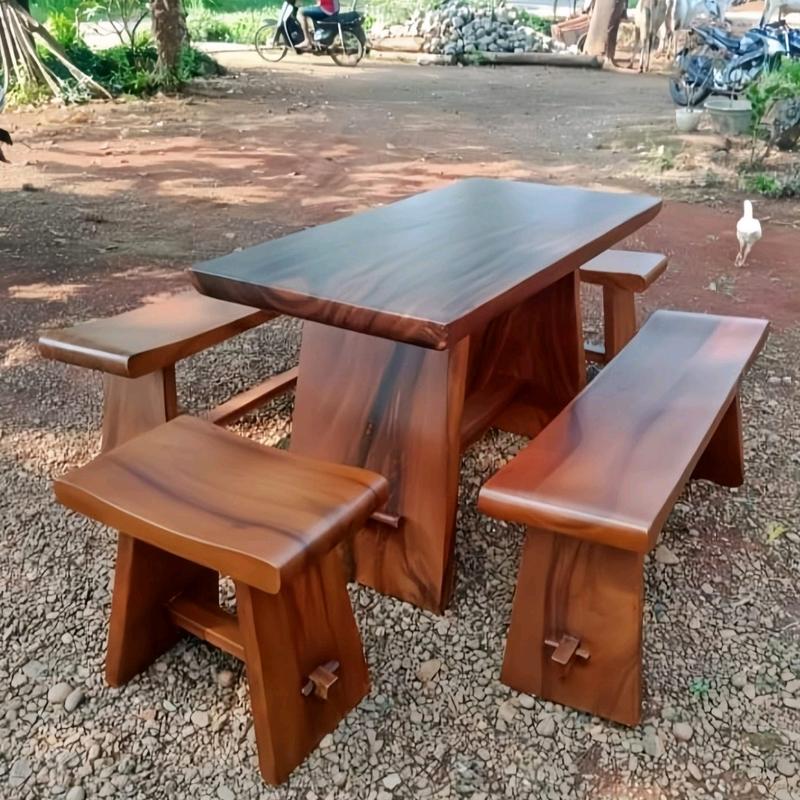 meja trembesi tanpa sambungan 0