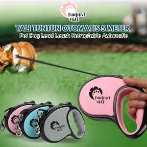 Tali Tuntun Anjing Kucing Otomatis 5 Meter - Pet Dog Lead Leash Retractable Automatic