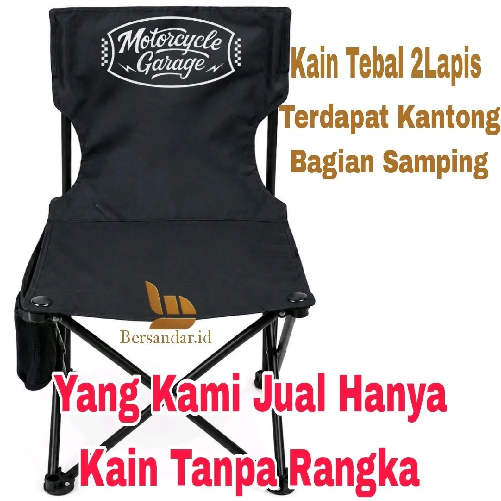 Kain Kursi Lipat Outdoor Premium ,Motif Soccer