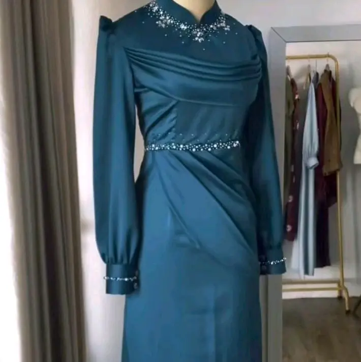 gamis satin silk maxmara premium elegan look fashion bridesmaid kekinian viral