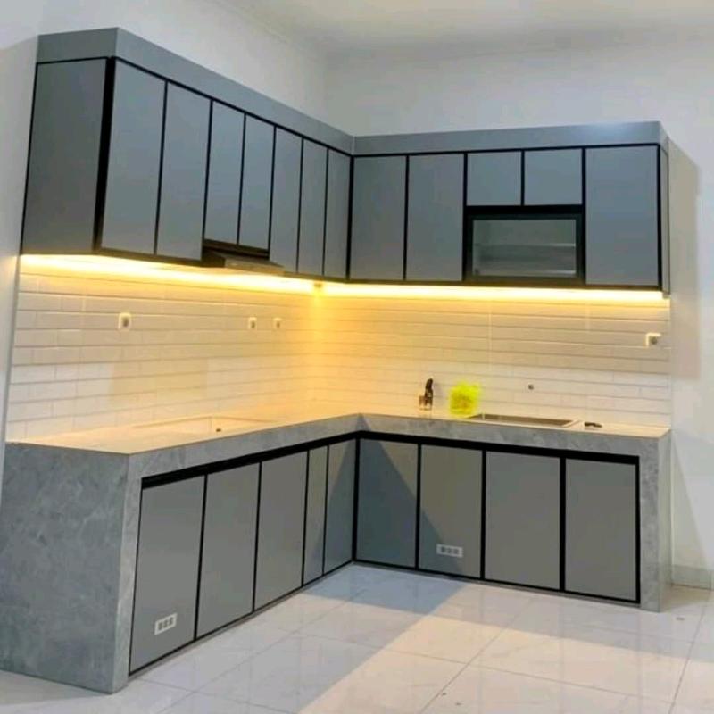 KITCHEN SET ALUMINIUM MINIMALIS MODERN 3