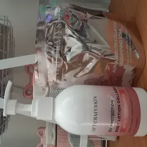 (PAKET GLOW UP) 1 PCS UV PROTECTION COLAGEN 250ml GRRTS 1 SABUN ALPHA ARBUTIN AFTERMYSKIN