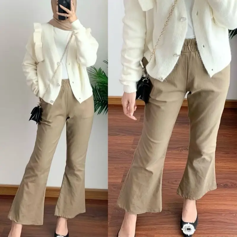 Celana Cutbray Basic Katun Twil Combad Strecth 0