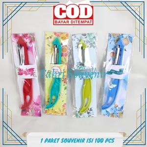 Souvenir Pernikahan Ultah dan Khitanan Piler Pisau Buah Kemasan Palstik ISI 100 PCS