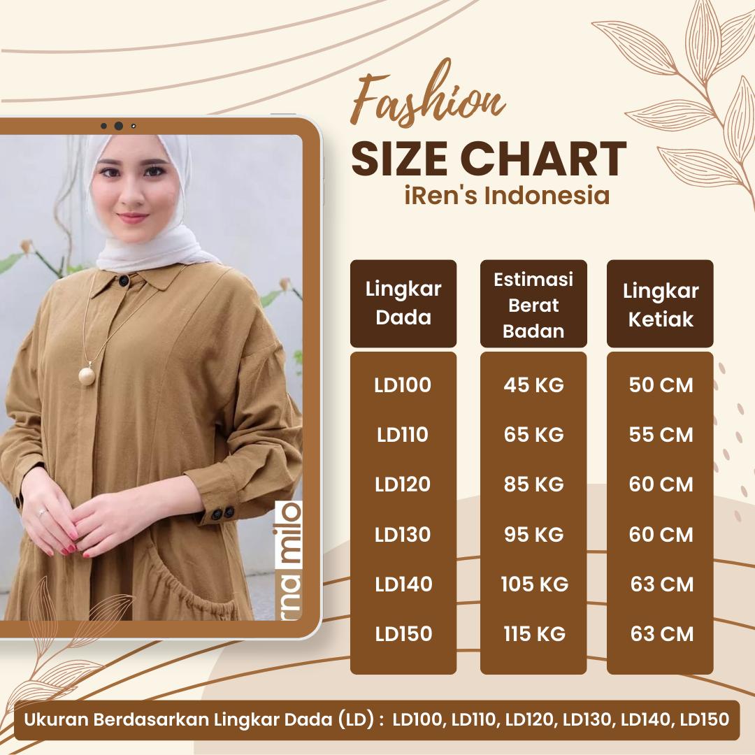 Midi Dress Naomi Linen Ramy Premium Sangat Nyaman Busui Casual cocok untuk ke Kantor dengan Kancing Bagian Depan bikin tambah Cantik