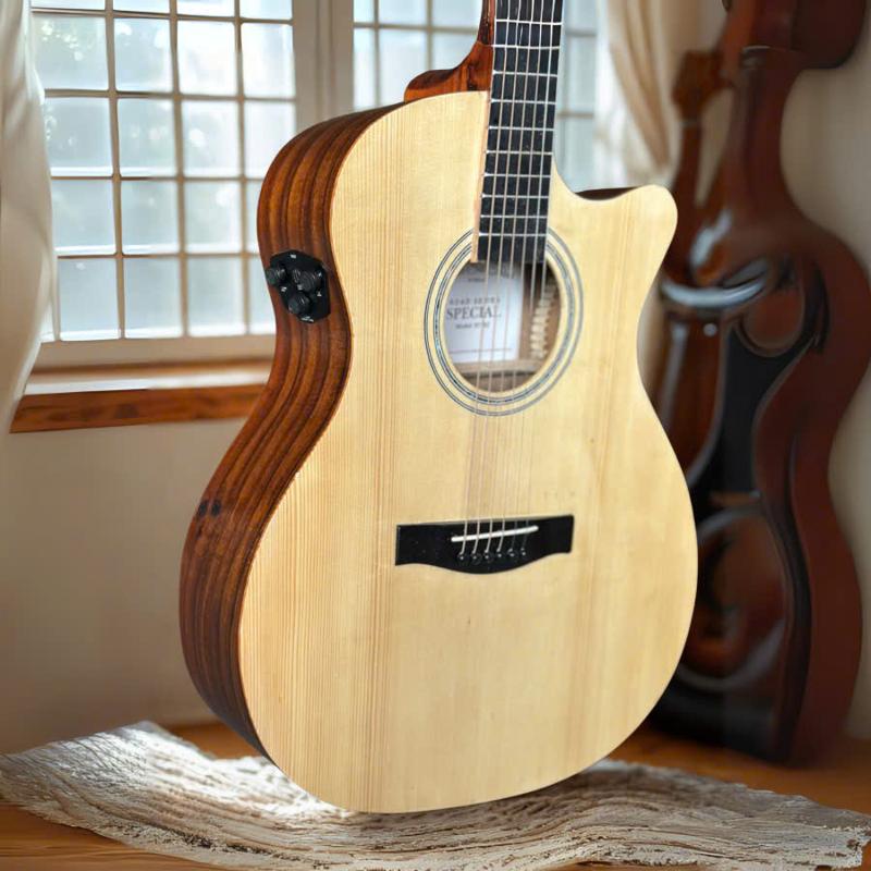 Đàn Guitar Acoustic X2 Lắp EQ M2 Có Loa Trên Thùng Full Gỗ Còng Đỏ ST.Real Guitar Sài Thành Bảo Hành 3 Năm