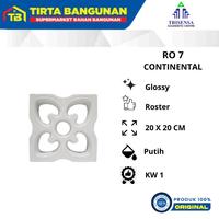 Gambar TRISENSA RO 7B CONTINENTAL 20 X 20 CM ROSTER KERAMIK LOBANG ANGIN VENTILASI PUTIH KW 1 - White dari Tirta Bangunan Kota Depok 3 Tokopedia