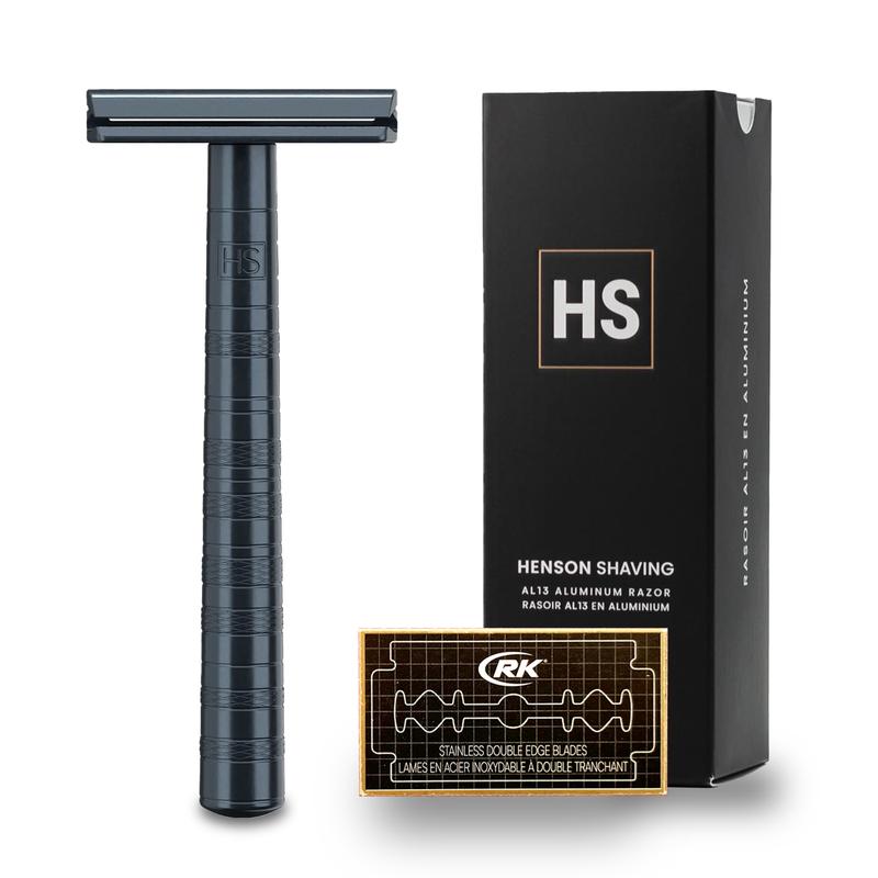[FREE 100 BLADE] HENSON AL 13 Medium Facial Razor - Single Blade ...