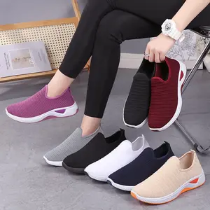Ai.Steru.Store 36-41 Sepatu Sneakers Wanita Sepatu Slip On Sepatu Kerja Running Karet