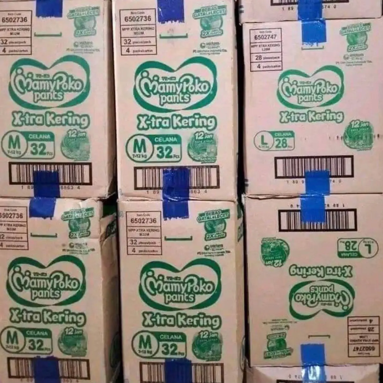 Mamypoko kartonan S38 M32 L30 murah promo popok bayi
