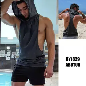 SINGLET HOODIE LOW OVER GYM FITNESS SPORT WEAR Outdoor