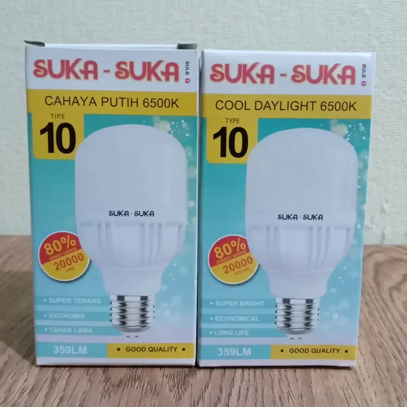 Bohlam Lampu LED Sukasuka 10 Watt Hemat Energi lampu  led bulb 1