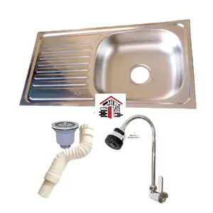 Bak Cuci Piring Wastafel Stainless steel kitchen sink bcp 75x40cm komplit