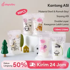 ANGEL MOMMY 150ml/250ml 90PCS Kantong ASI Sekali Pakai Breastmilk Storage Bags Double Lock Breast Milk Tas CND-150/250
