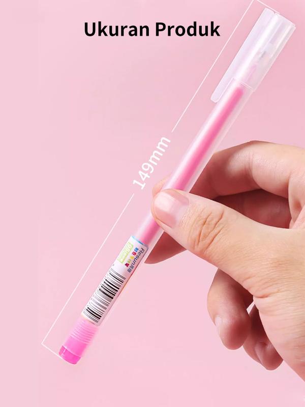 Pena gel 0,5 mm 12 warna gaya sederhana / Pena akuntansi tangan pena tanda tangan berwarna-warni - coco_market 4