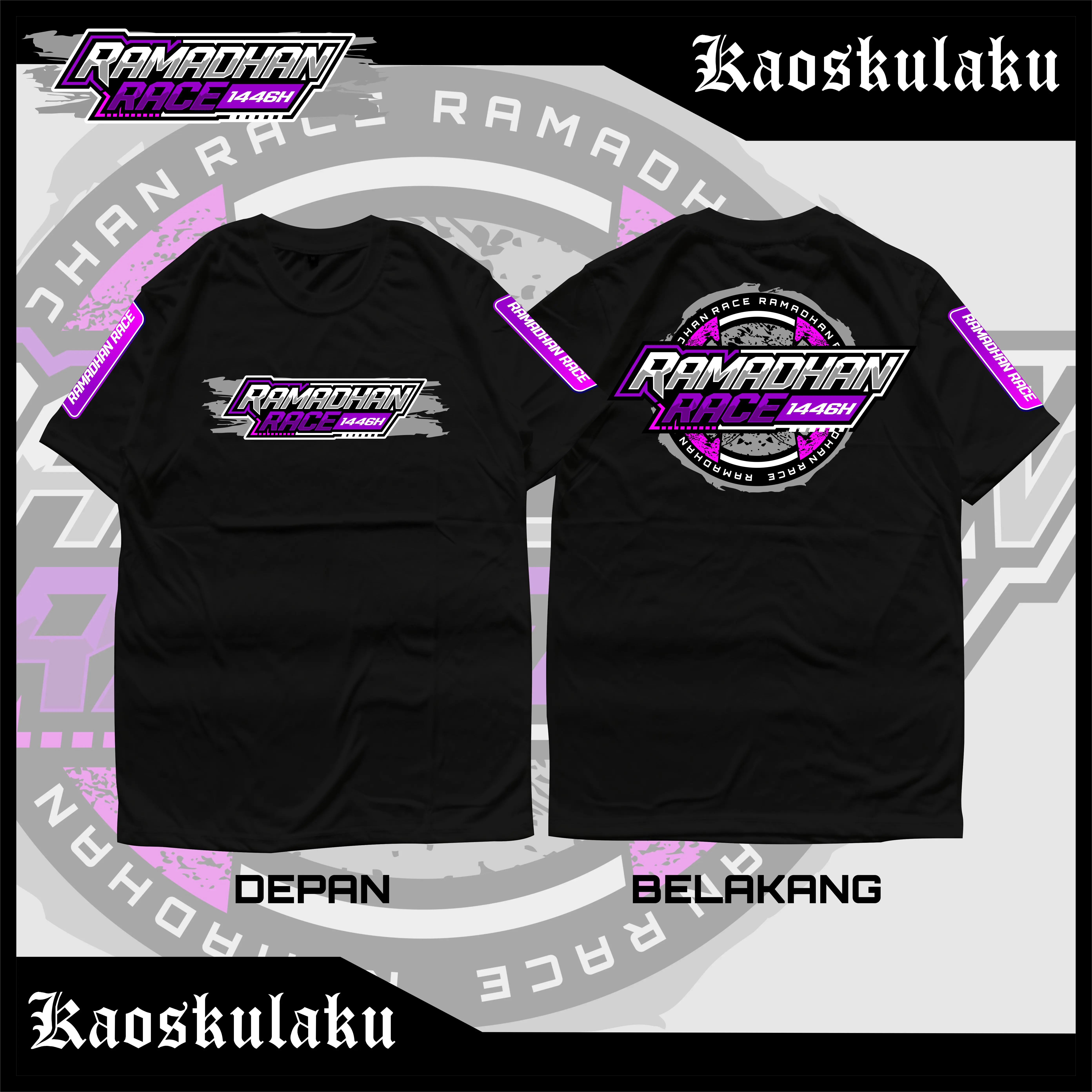 TSHIRT RAMADHAN RACE VOL 6 ATAU KAOS DISTRO RACING BAHAN KATUN CVC ADEM DAN GAK BIKIN GERAH