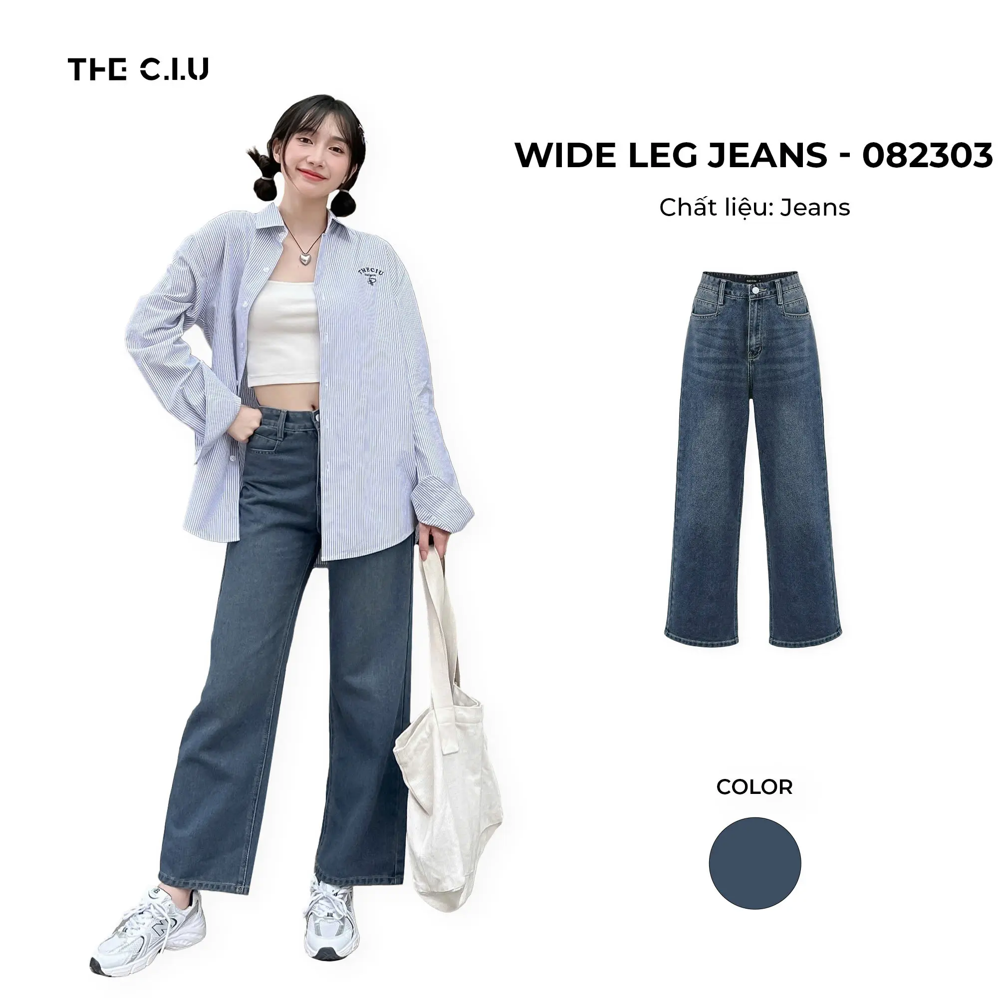 Quần jeans ống rộng THE C.I.U - Wide Leg Jeans - 082303