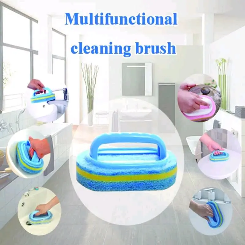 Strongwell Sikat Pembersih Kamar Mandi WC Dapur Sponge Brush