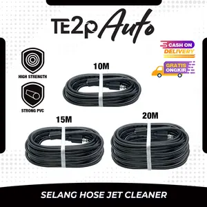 Ikura Tools Selang Hose High Pressure Jet Cleaner 10 Meter 15 Meter 20 Meter M22 To M22 Selang Tembakan Mesin Jet Cleaner Pencuci Bertekanan Tinggi Kendaraan Mobil Motor - Ikura Tools Selang Pipa Tembakan Gun Mesin Jet Cleaner Varian Selang 10M 15M 20M