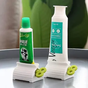 Dispenser Odol Multifungsi - Pencet Penjepit Odol Karakter Lucu Dispenser Gulung dari Plastik ABS Kokoh & Tahan Lama untuk Pasta Gigi dan Kosmetik