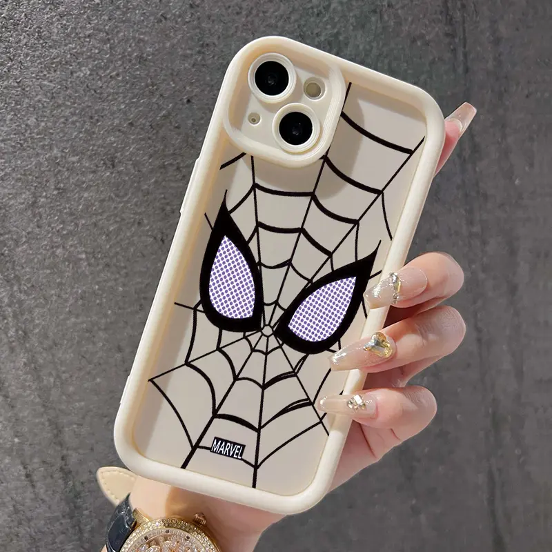 Casing Hp untuk Xiaomi Redmi Note 9 Redmi Note 9s Case hp pelindung Spider Anti drop Casing silikon cangkang Kesing lembut Anti guncangan Softcase 4