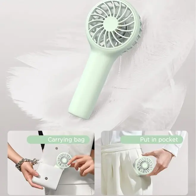 tekno_mks Kipas Tangan Mini Portable Handheld Fan Kipas Angin Genggam USB F12 berbagai warna