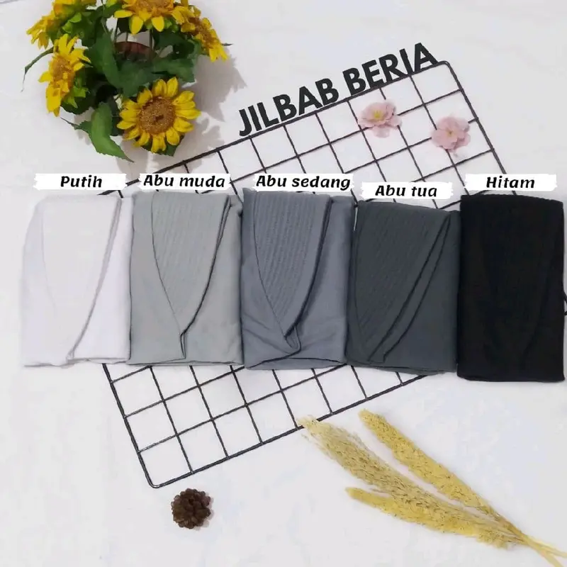 Jilbab Arfa Afra Bergo Instan BERIA Pad Standar SIZE XS,S,M,L,XL,2XL DAN 3XL Kerudung Bahan Kaos Premium Adem Dan Lembut Putih, Hitam, Navy, Coklat Panjang 4