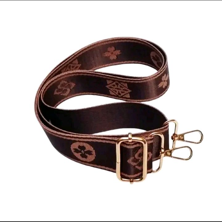 Tali Tas Wanita Poliester Tebal Import Model Terbaru Pengganti Tali Rusak Panjang 120 cm Lebar 4 cm AAC  GOLD