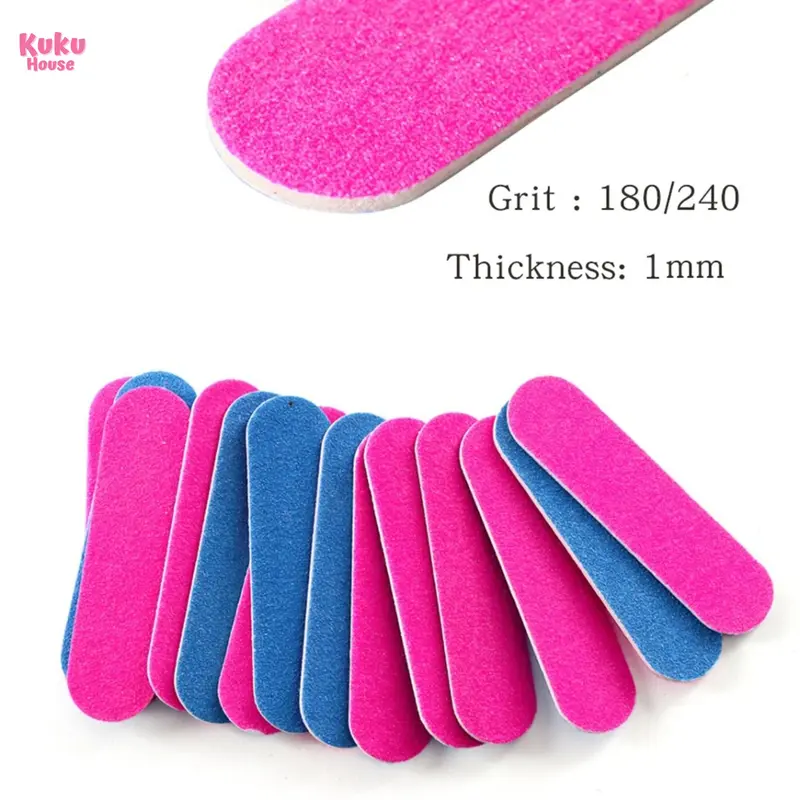 double sided mini nail file Kikir kuku penghalus kuku Perawatan Kuku 5