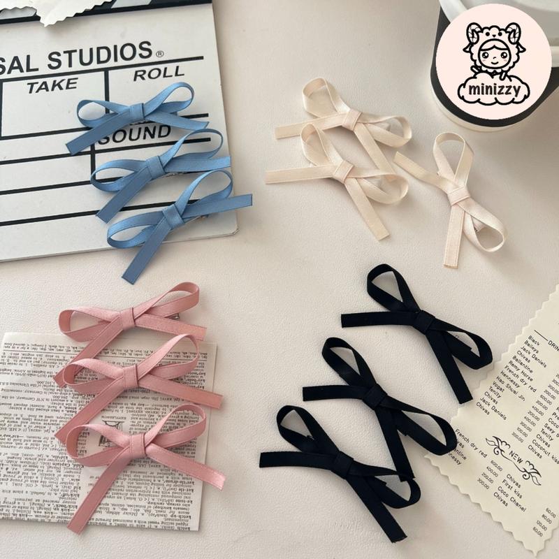 【READY STOCK】KOREAN INS STYLE SMALL CUTE RIBBON HAIRCLIP 1 PCS - TikTok ...