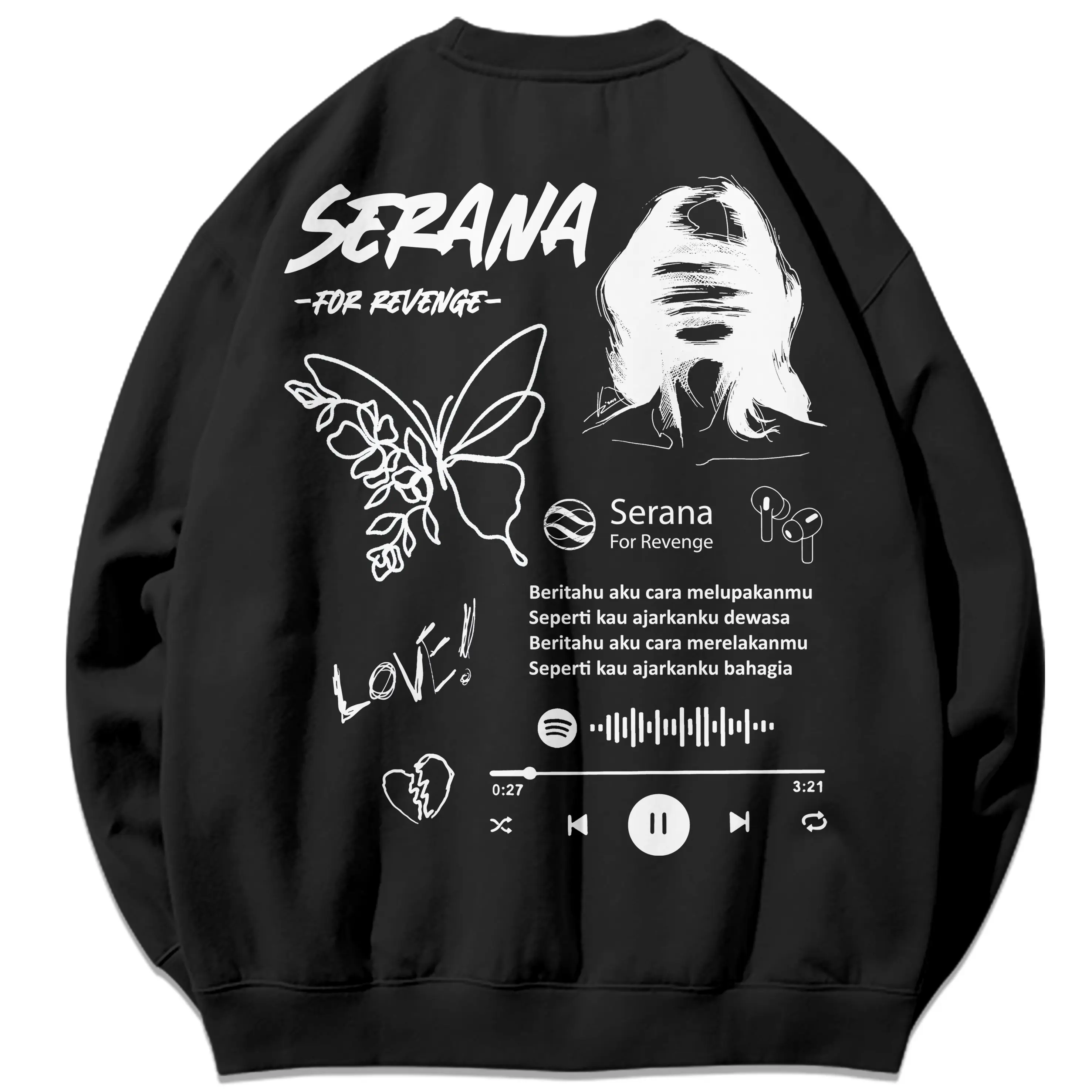 [Aesthetic Version] Crewneck Serana Version - Cotten Fleece Unisex