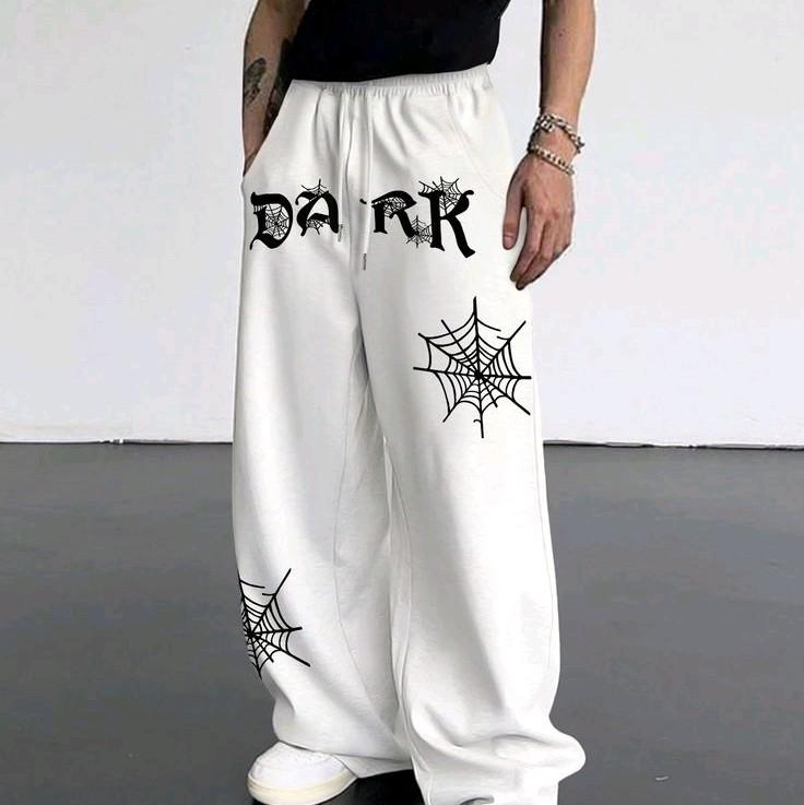 CELANA KULOT PRIA BIGSIZE KOREAN STYLE (KULOT UTUH) DARK MOTIF PRINTER DRAWSTING WIDE LEG PANTS KOREAN STYLE BIGSIZE OVERSIZE ALL SIZE S M L XL 2XL 3XL 4XL 5XL VINZELL INDUSTRIES 2