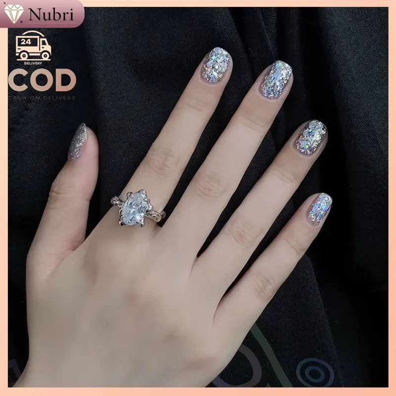 Nubri COD Paket Starburst Glitter Gel Warna-Warni Glitter Besar Toples Warna-Warni 6 Warna 3 Pena Terapi Cahaya Nail Art Set Gelatin 1