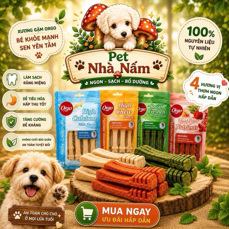 Xương Gặm Sạch Răng Cho Chó Xương ORGO