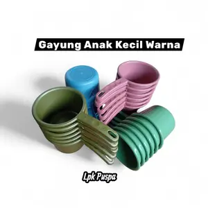 6 pcs gayung mandi air anak retro harga grosir