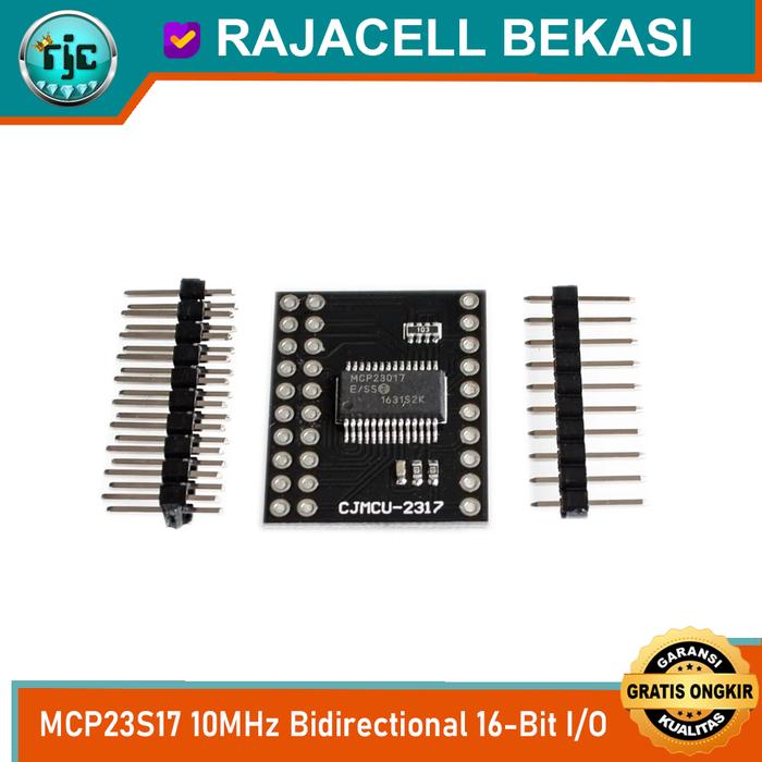 Jual MCP23017 SPI MCP23S17 10MHz Bidirectional 16-Bit I/O Expander ...