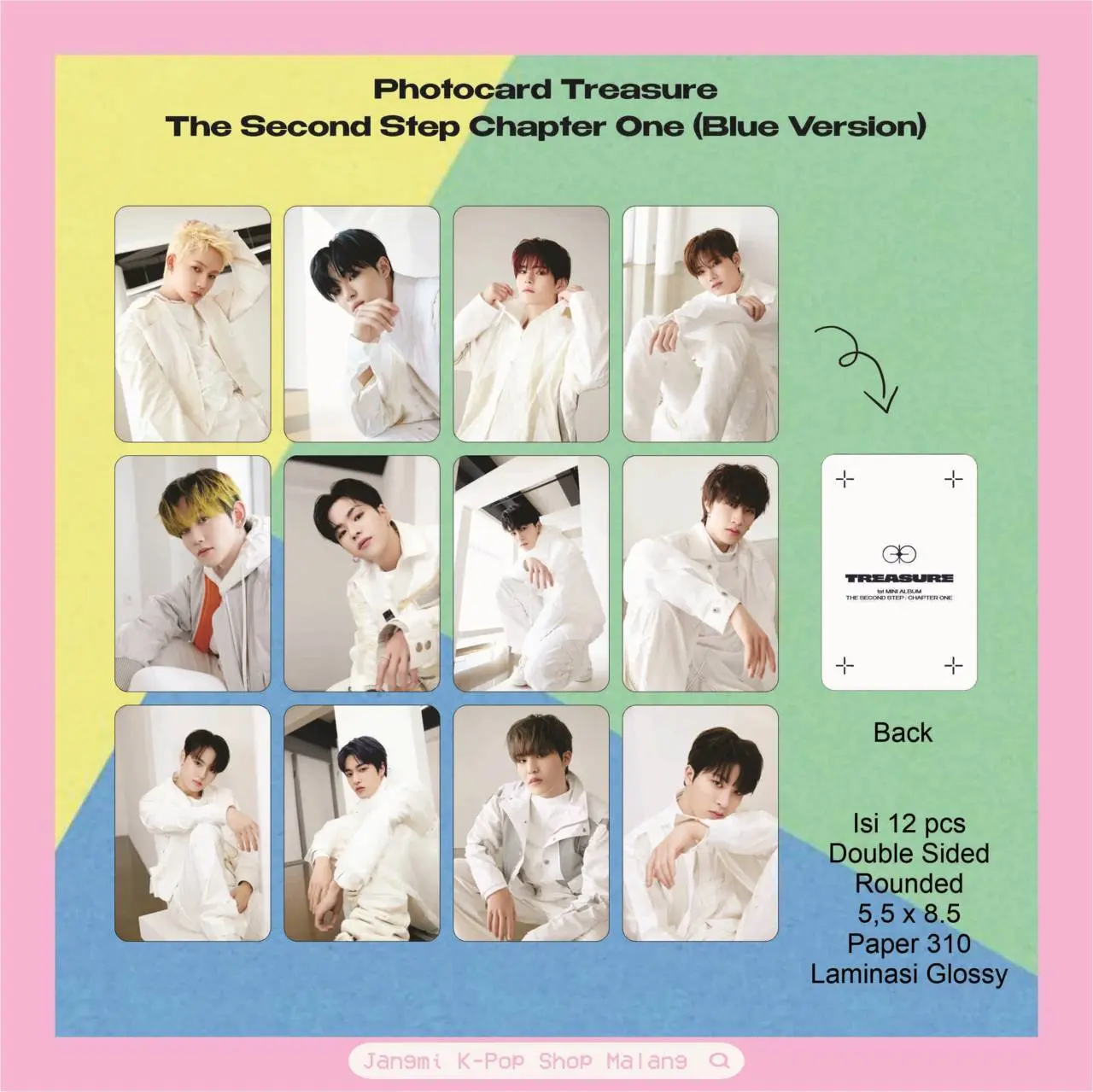[12 PCS] Photocard Treasure - The Second Step : Chapter One (Jikjin) | Treasure Jikjin | Photocard Treasure | Photocard K-POP | Photocard Aesthethic | Photocard Kiyowo | Koleksi Treasure Maker | Teume