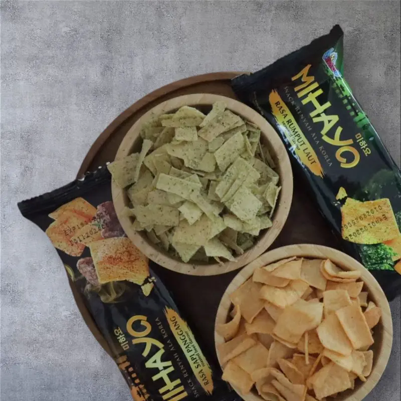 Paket Mini Mix Komplit Happy Island Snacks isi 15pcs, Cemilan Chryspy dan Nikmat Rumput Food Makanan 5